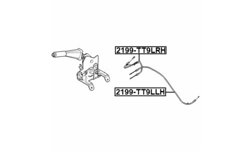 Трос ручного тормоза Febest, левый, арт. 2199-TT9LLH
