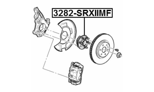 Ступица колеса Febest, задняя, арт. 3282-SRXIIMF