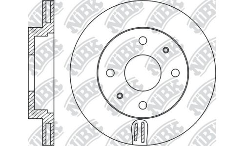 Диск тормозной NiBK, арт. RN2034