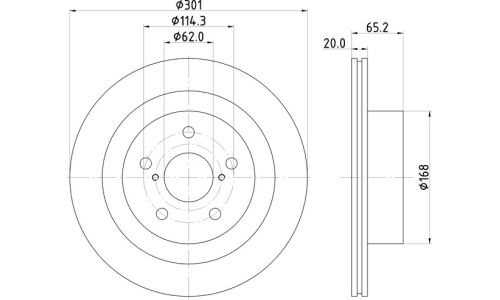 Диск тормозной Nisshinbo, арт. ND1139K
