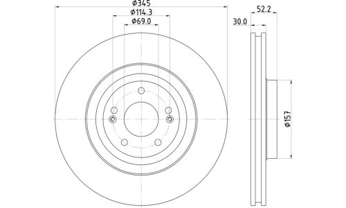Диск тормозной Nisshinbo, арт. ND6105K