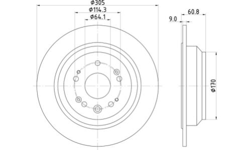 Диск тормозной Nisshinbo, арт. ND8047K
