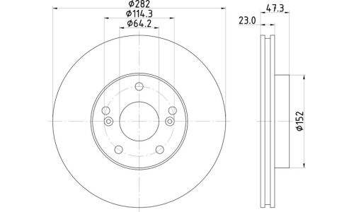 Диск тормозной Nisshinbo, арт. ND8048K