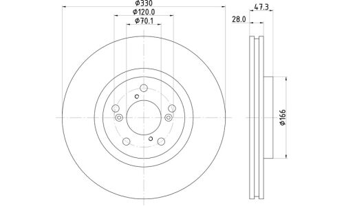 Диск тормозной Nisshinbo, арт. ND8050K