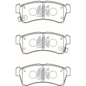 Колодки тормозные дисковые Kashiyama, передние, комплект на ось (4 шт), арт. D5220M