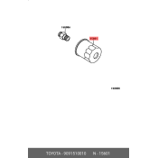 Фильтр масляный Toyota, арт. 9091510010