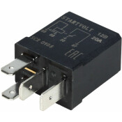 Реле автомобильное 4 конт. 12V 20A (с резистором) (SCR 0105) STARTVOLT, арт. SCR 0105