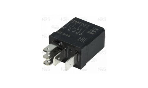 Реле автомобильное 5 конт. 12V 10/20A (без резистора) (SCR 0106) STARTVOLT, арт. SCR 0106