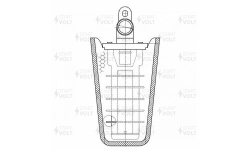 Фильтр (сетка) бензонасоса Startvolt, для Chevrolet Cruze / Aveo (1.2i / 1.4i / 1.6i), арт. SFF 0502