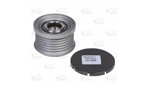 Шкив с обгонной муфтой генератора Startvolt, для BMW 3 (E46)/5 (E60) 1.6i/1.8i/2.5i (тип Valeo), арт. SGP 2602