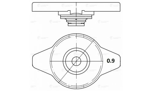 Крышка радиатора Toyota Luzar Luzar, арт. LL 1903