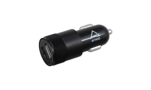 Адаптер автомобильный 2хUSB 5В 2.4А в прикуриватель Черный ARNEZI, арт. A0603010