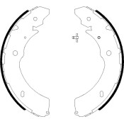 Колодки тормозные барабанные Textar, комплект на ось (4 шт), арт. 91084800