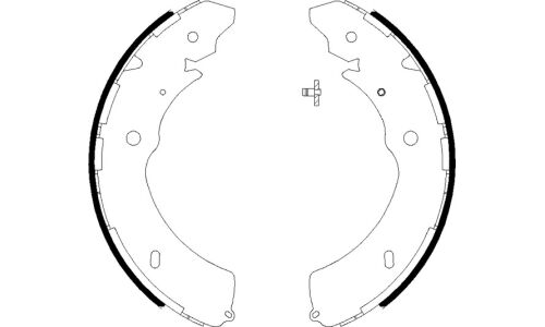 Колодки тормозные барабанные Textar, комплект на ось (4 шт), арт. 91084800