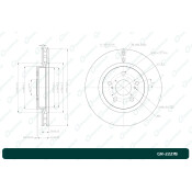 Диск тормозной G-brake, арт. GR22278