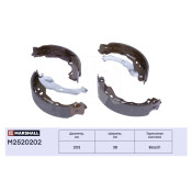 Колодки тормозные барабанные Marshall, комплект на ось (4 шт), арт. M2520202