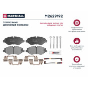 Колодки тормозные дисковые Marshall, комплект на ось (4 шт), арт. M2629192