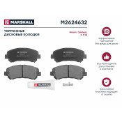 Колодки тормозные дисковые Marshall, передние, комплект на ось (4 шт), арт. M2624632