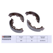 Колодки тормозные барабанные Marshall, комплект на ось (4 шт), арт. M2520215