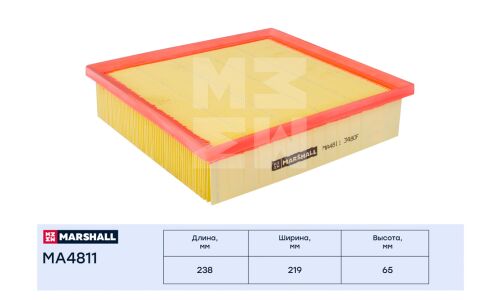 Фильтр воздушный Marshall, арт. MA4811