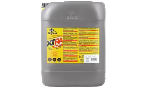 Масло моторное Bardahl XTRA 5w40, синтетическое, API SN, ACEA C3, универсальное, 20л, арт. 34128
