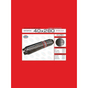 Гофра глушителя Euroex, Interlock, 40x280мм, усиленная, арт. 40x280il