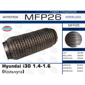 Гофра глушителя Euroex, WireMesh, для Hyundai i30, арт. MFP26