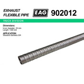 Металлорукав автономного отопителя нерж. 304 24х1000 EAG, арт. 902012