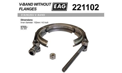 Хомут V-Band 102мм/4.0' SS304 EAG, арт. 221102