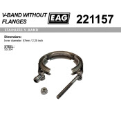 Хомут V-Band 57мм/2.25' SS304 EAG, арт. 221157