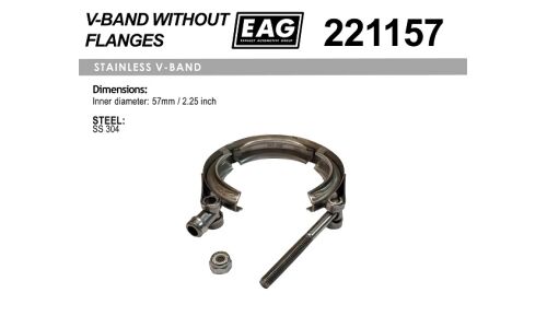 Хомут V-Band 57мм/2.25' SS304 EAG, арт. 221157