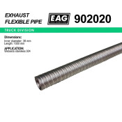 Металлорукав автономного отобителя нерж. 304 38х1000 EAG, арт. 902020