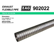 Металлорукав автономного отобителя нерж. 304 51х1000 EAG, арт. 902022