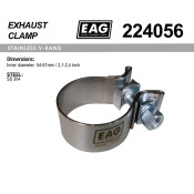 Хомут глушителя, силовой SS304 EAG EAG, арт. 224056