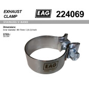 Хомут глушителя, силовой SS304 EAG EAG, арт. 224069