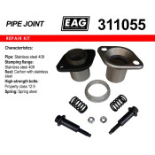 Фланцевое соединение выхлопной трубы EAG, демпферное, Ø55мм, нержавеющая сталь, арт. 311055