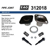 Фланцевое соединение выхлопной трубы EAG, демпферное, нержавеющая сталь, арт. 312018