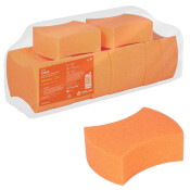 Губка Airline «Восьмерка», для мытья автомобилей, поролоновая, 180x140x60мм, оранжевая, 10 шт, арт. ABTN011