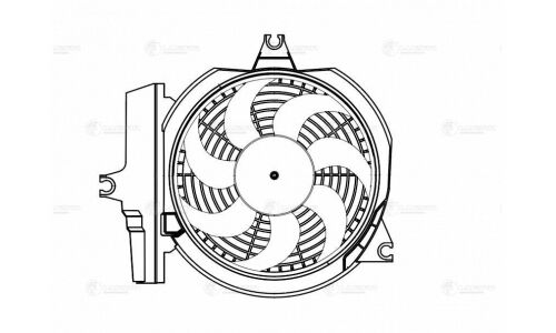 Э/вентилятор кондиц. Luzar, арт. LFAC 0826