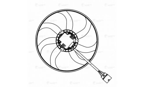 Вентилятор охлаждения радиатора Luzar, арт. LFc 1803