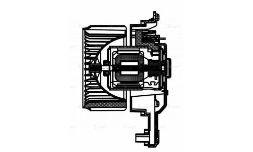 Вентилятор отопителя Luzar, арт. LFh 08120