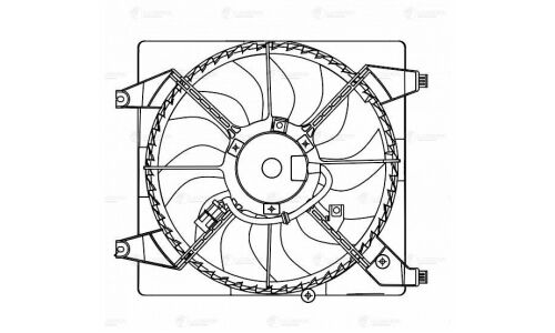 Вентилятор охлаждения радиатора Luzar, арт. LFK 0802