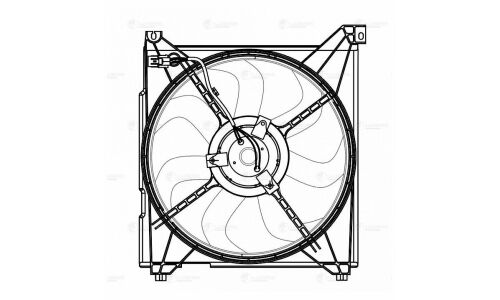 Вентилятор охлаждения радиатора Luzar, арт. LFK 0805