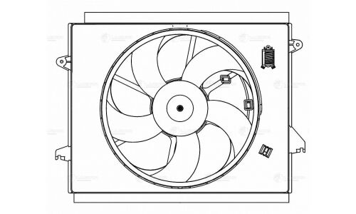 Вентилятор охлаждения радиатора Luzar, арт. LFK 0812