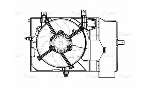Вентилятор охлаждения радиатора Luzar, арт. LFK 1411