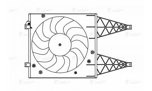 Вентилятор охлаждения радиатора Luzar, арт. LFK 1805