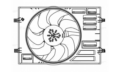 Вентилятор охлаждения радиатора Luzar, арт. LFK 1812
