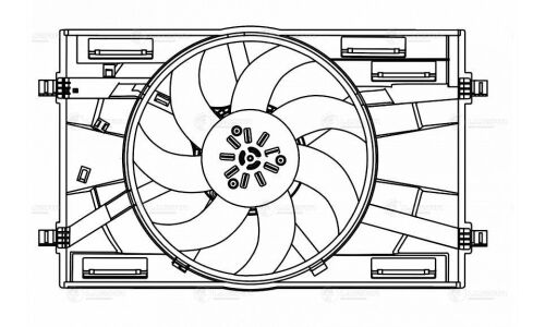 Вентилятор охлаждения радиатора Luzar, арт. LFK 1814