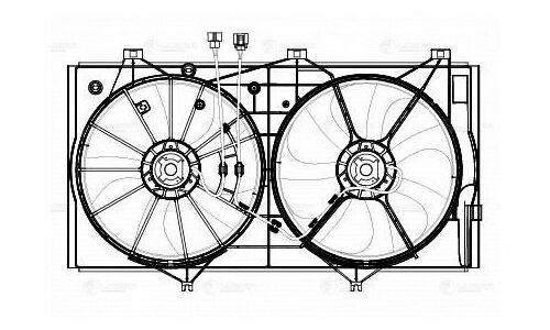 Вентилятор охлаждения радиатора Luzar, арт. LFK 1908