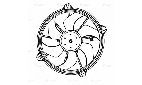 Вентилятор охлаждения радиатора Luzar, арт. LFK 2004